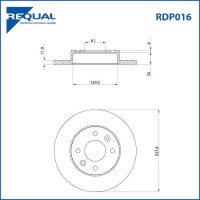 RDP016 Disque de frein AVD/AVG