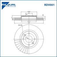 RDV001 Disque de frein AVD/AVG